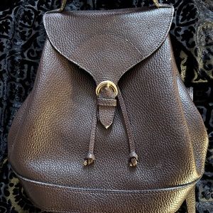 Quality Leather Backpack Bag Purse.